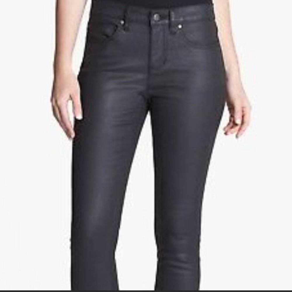 Eileen Fisher Black Slim Leg Crop Jeans